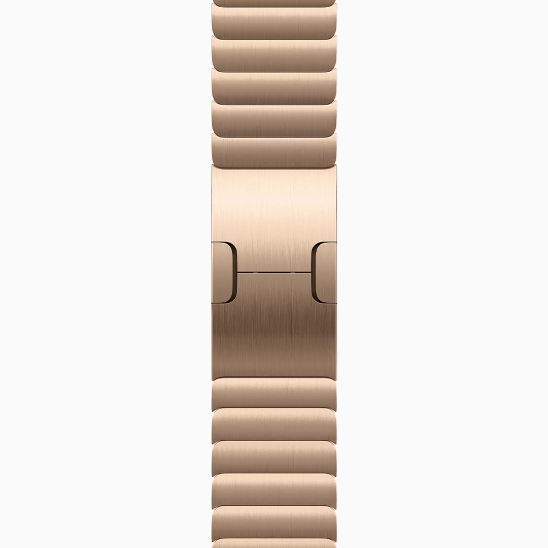 Apple Watch Series 10 Titanium Case Link Bracelet-Gold-3