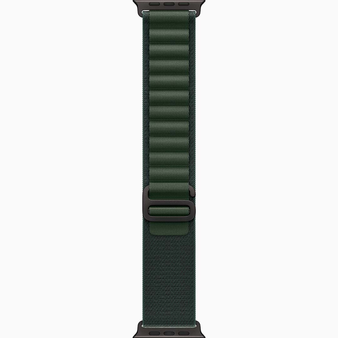 Apple Watch Ultra 2 Black Titanium Case Alpine Loop-Dark Green-3