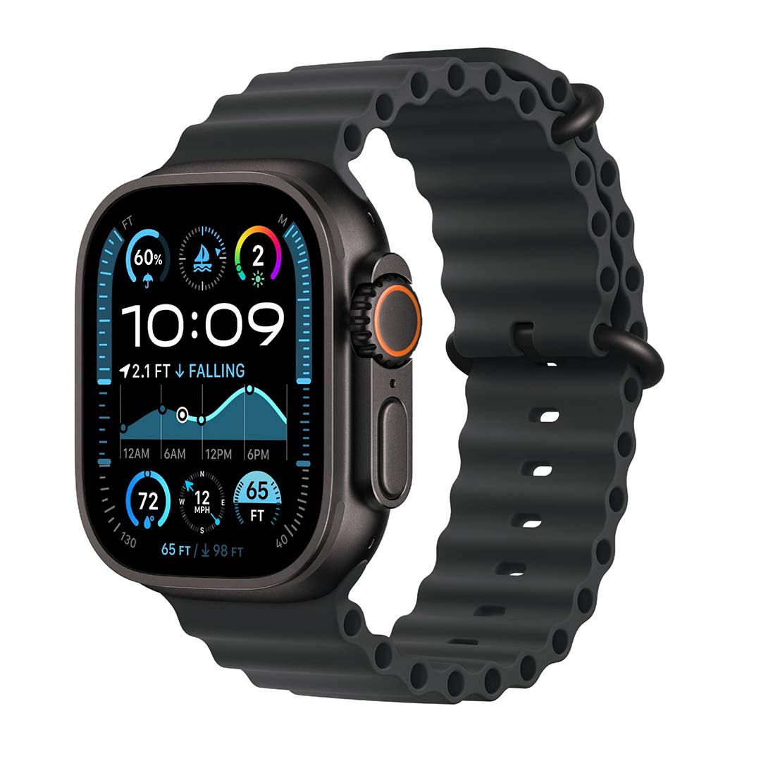 Apple Watch Ultra 2 Black Titanium Case Ocean Band-Black-1